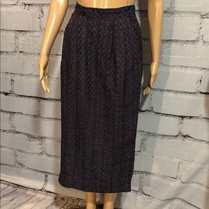 Vintage Tony Lambert Collection Long Lined Tweed Skirt Size 4
